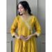 Picture of Ideal Chiffon Golden Rod Readymade Salwar Kameez