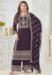 Picture of Chiffon & Silk Purple Readymade Salwar Kameez