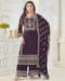 Picture of Chiffon & Silk Purple Readymade Salwar Kameez