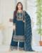 Picture of Chiffon & Silk Midnight Blue Readymade Salwar Kameez