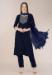 Picture of Grand Cotton Midnight Blue Readymade Salwar Kameez