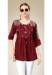 Picture of Stunning Silk Maroon Kurtis & Tunic