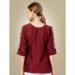 Picture of Stunning Silk Maroon Kurtis & Tunic