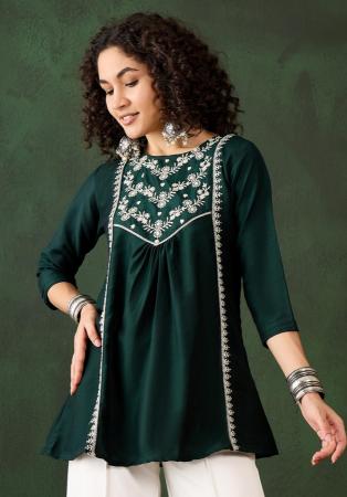 Picture of Taking Rayon Sea Green Kurtis & Tunic