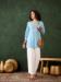 Picture of Amazing Rayon Light Steel Blue Kurtis & Tunic