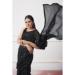 Picture of Excellent Georgette & Net & Organza Black Saree