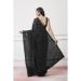 Picture of Excellent Georgette & Net & Organza Black Saree