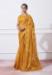 Picture of Amazing Georgette & Net & Organza Golden Rod Saree