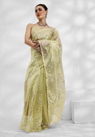 Picture of Beautiful Georgette & Net & Organza Tan Saree