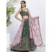 Picture of Stunning Chiffon Sea Green Lehenga Choli