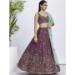 Picture of Good Looking Chiffon Dim Gray Lehenga Choli