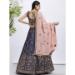 Picture of Pleasing Chiffon Dark Slate Grey Lehenga Choli