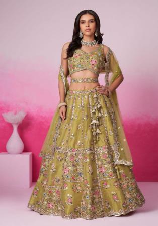 Picture of Elegant Chiffon Burly Wood Lehenga Choli