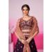 Picture of Nice Chiffon Brown Lehenga Choli