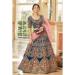 Picture of Enticing Chiffon Navy Blue Lehenga Choli