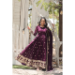 Picture of Pretty Georgette Purple Readymade Gown