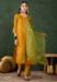 Picture of Organza Dark Golden Rod Readymade Salwar Kameez