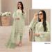 Picture of Georgette Dark Sea Green Straight Cut Salwar Kameez