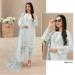 Picture of Georgette Off White Straight Cut Salwar Kameez