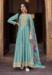 Picture of Sublime Silk Cadet Blue Anarkali Salwar Kameez