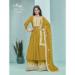 Picture of Sightly Georgette Golden Rod Anarkali Salwar Kameez