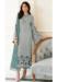 Picture of Georgette Medium Sea Green Straight Cut Salwar Kameez