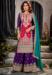 Picture of Enticing Chiffon Purple Straight Cut Salwar Kameez