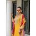 Picture of Fascinating Chiffon Orange Straight Cut Salwar Kameez