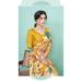 Picture of Taking Crepe & Silk Golden Rod Saree