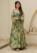 Picture of Shapely Chiffon Dark Khaki Readymade Gown