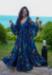 Picture of Amazing Chiffon Midnight Blue Readymade Gown