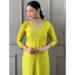 Picture of Marvelous Rayon Golden Rod Readymade Salwar Kameez