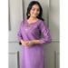 Picture of Superb Rayon Plum Readymade Salwar Kameez