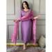 Picture of Superb Rayon Plum Readymade Salwar Kameez