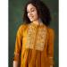 Picture of Statuesque Chiffon & Crepe Olive Western Dress