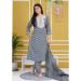 Picture of Rayon & Cotton Slate Grey Readymade Salwar Kameez