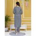 Picture of Rayon & Cotton Slate Grey Readymade Salwar Kameez