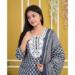 Picture of Rayon & Cotton Slate Grey Readymade Salwar Kameez