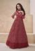 Picture of Charming Georgette Maroon Party Wear Gown