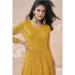 Picture of Gorgeous Georgette Yellow Party Wear Gown