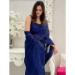 Picture of Bewitching Georgette Midnight Blue Saree