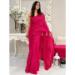 Picture of Fine Georgette Hot Pink Saree