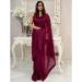 Picture of Beauteous Georgette Maroon Saree