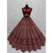 Picture of Nice Georgette Maroon Lehenga Choli