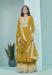 Picture of Georgette Golden Rod Straight Cut Salwar Kameez