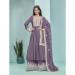 Picture of Radiant Georgette Grey Straight Cut Salwar Kameez