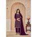 Picture of Grand Georgette Maroon Straight Cut Salwar Kameez