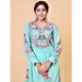 Picture of Good Looking Georgette Light Blue Readymade Salwar Kameez