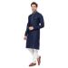 Picture of Comely Chiffon Dark Slate Blue Kurtas