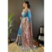 Picture of Amazing Silk Steel Blue Saree